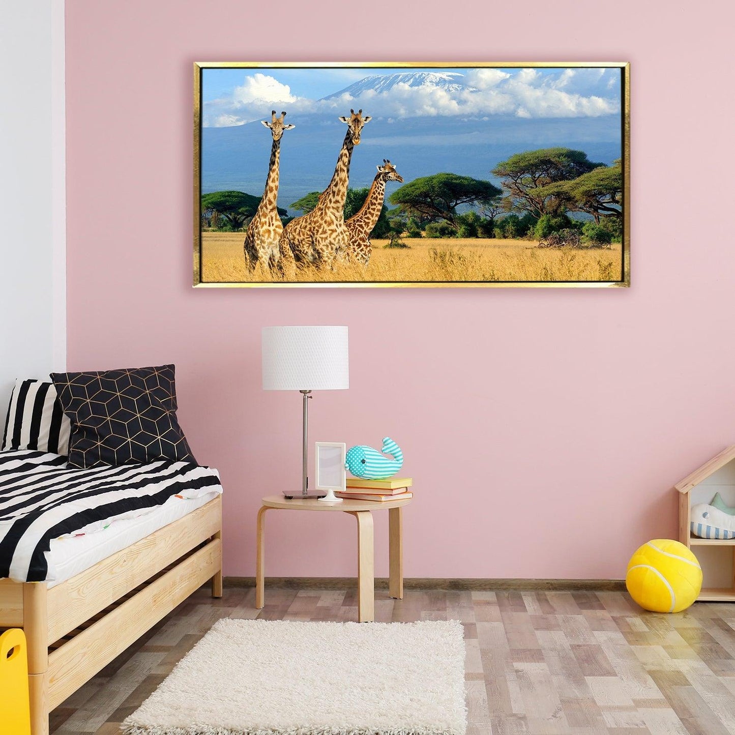 Amazing Wildlife Wall Art. Large Canvas Framed Digital Reprints of Jungle, Wildlife, Animals and Birds. Ready To Hang. Size: 24 Inch x 48 Inch (WBWA27) - Khirki.in
