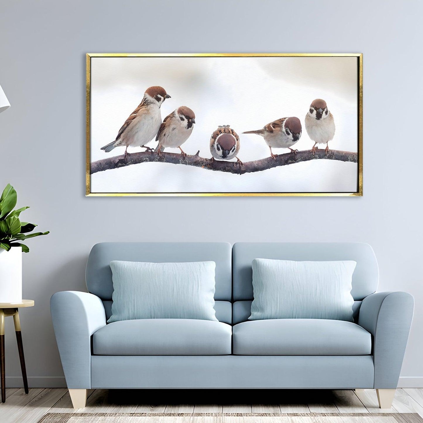 Amazing Wildlife Wall Art. Large Canvas Framed Digital Reprints of Jungle, Wildlife, Animals and Birds. Ready To Hang. Size: 24 Inch x 48 Inch (WBWA29) - Khirki.in