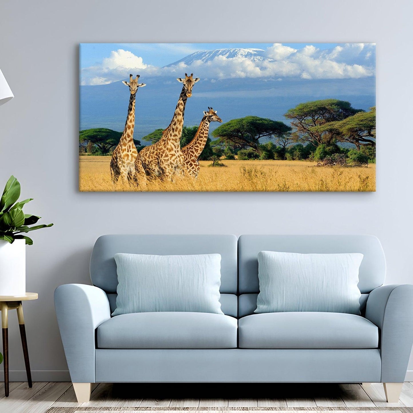Amazing Wildlife Wall Art. Large Canvas Framed Digital Reprints of Jungle, Wildlife, Animals and Birds. Ready To Hang. Size: 24 Inch x 48 Inch (WBWA27) - Khirki.in