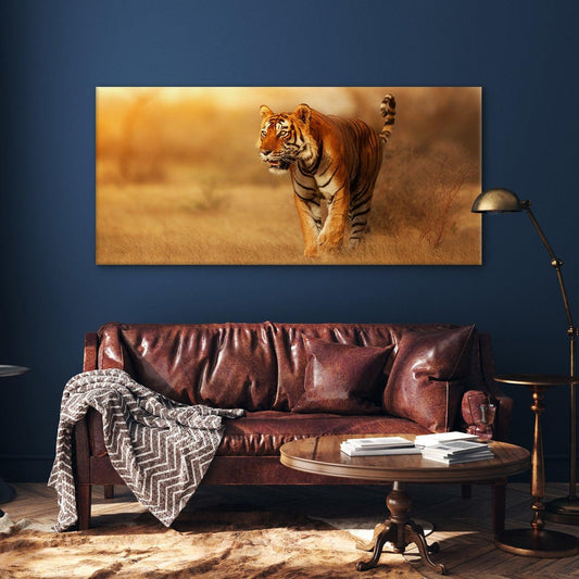 Amazing Wildlife Wall Art. Large Canvas Framed Digital Reprints of Jungle, Wildlife, Animals and Birds. Ready To Hang. Size: 24 Inch x 48 Inch (WBWA28) - Khirki.in