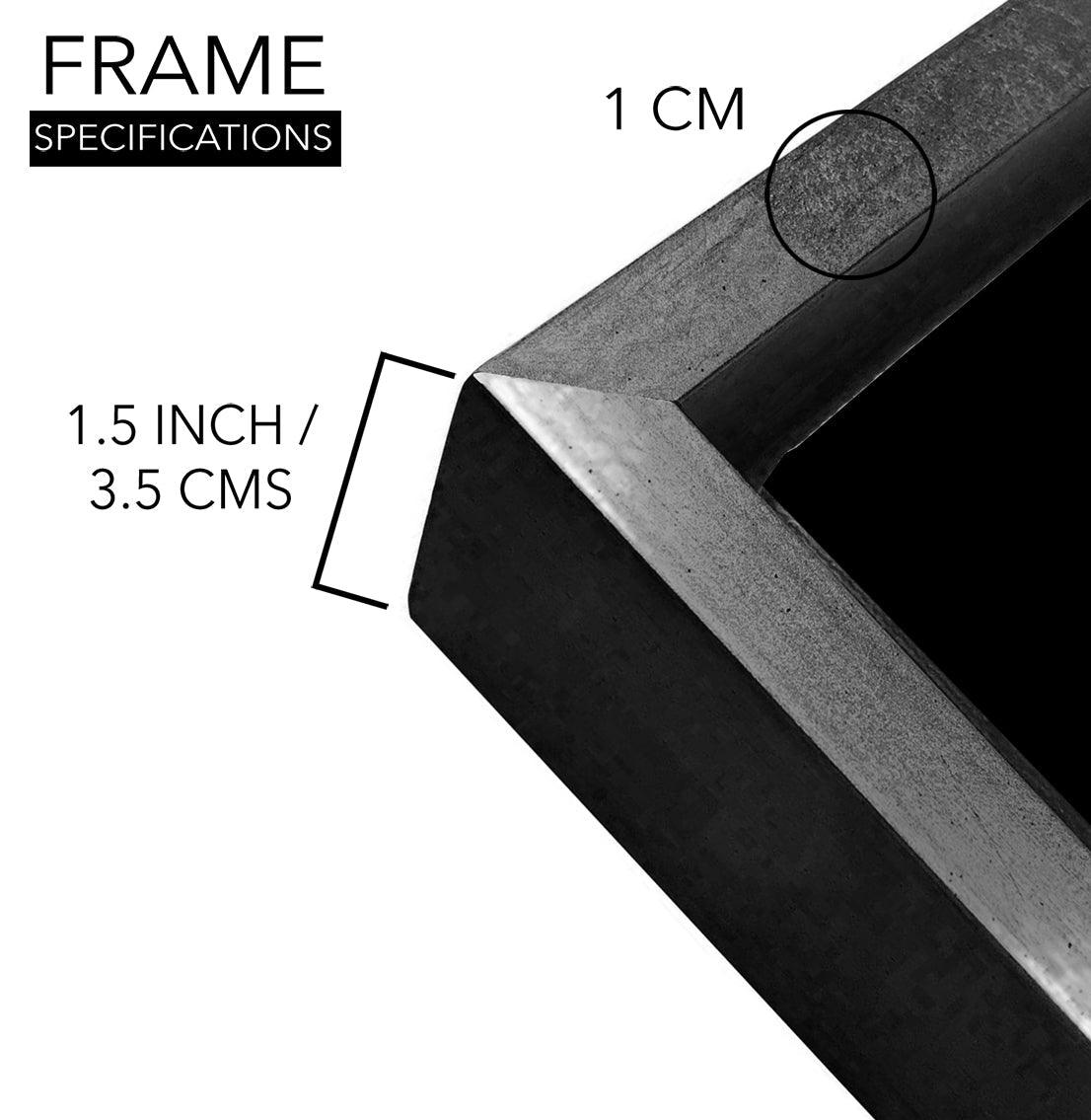 Amazing Wildlife Wall Art. Large Canvas Framed Digital Reprints of Jungle, Wildlife, Animals and Birds. Ready To Hang. Size: 24 Inch x 48 Inch (WBWA40) - Khirki.in