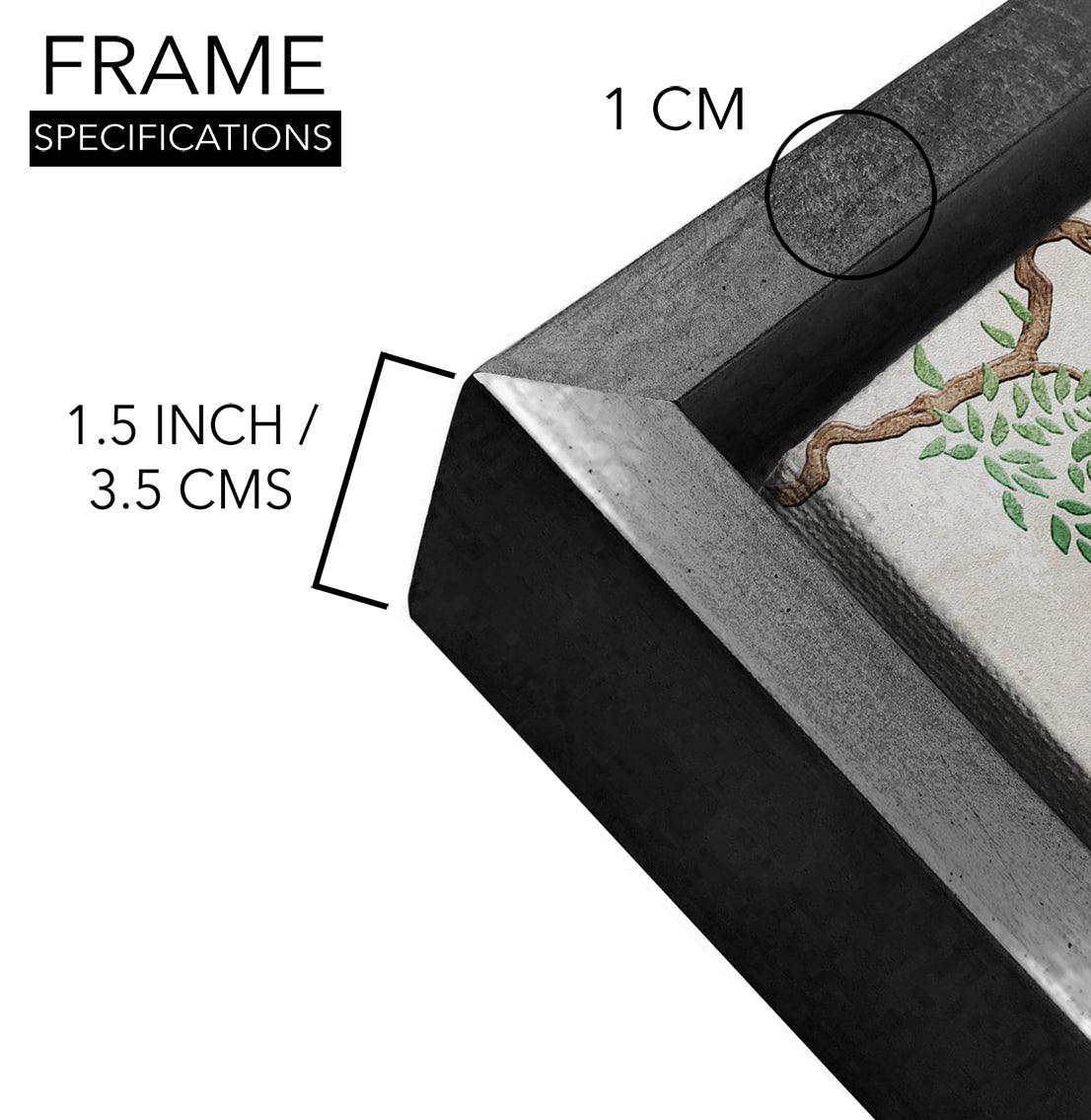 Amazing Wildlife Wall Art. Large Canvas Paintings. Framed Digital Reprints of Jungle, Wildlife, Animals and Birds 24 Inch x 48 Inch (WBWA20) - Khirki.in