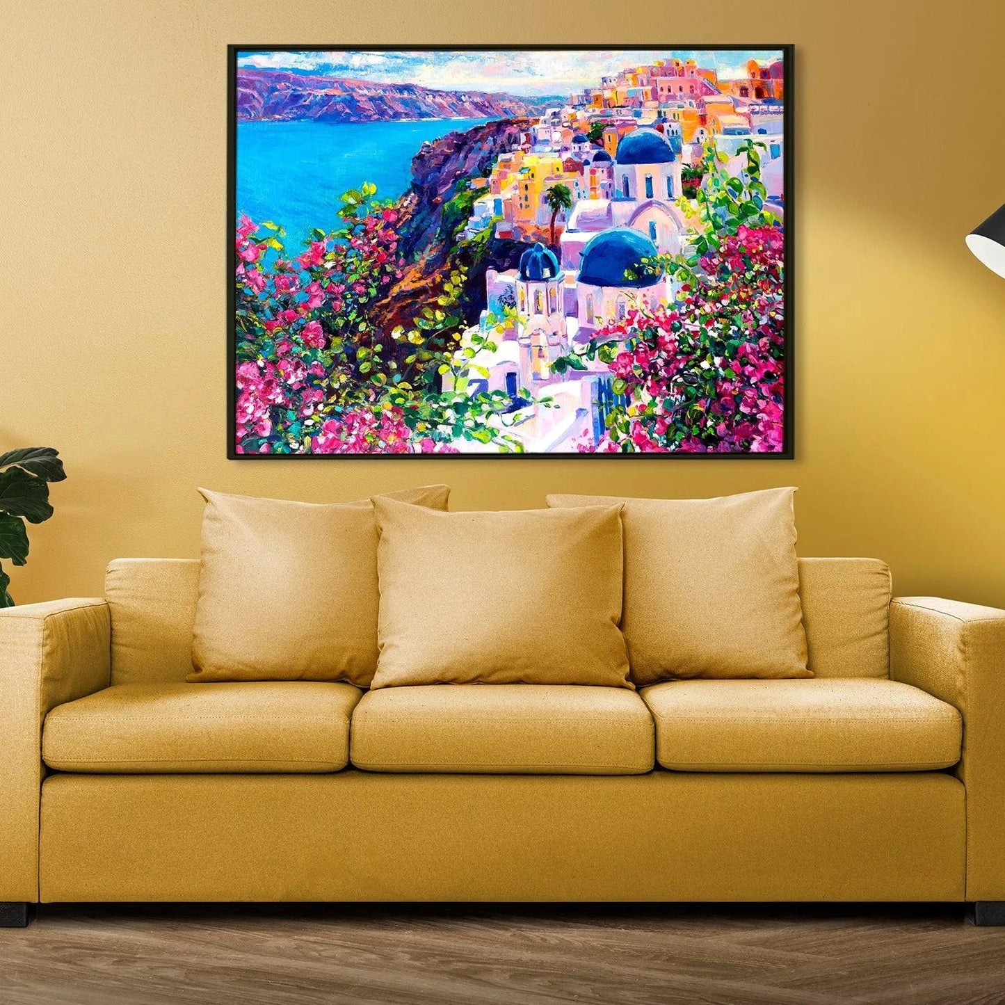 Beautiful Landscapes Painting on Canvas. Large Premium Framed Wall Art for Living Room, Office Spaces.  (LDWA24) - Khirki.in 