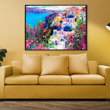 Beautiful Landscapes Painting on Canvas. Large Premium Framed Wall Art for Living Room, Office Spaces.  (LDWA24) - Khirki.in 