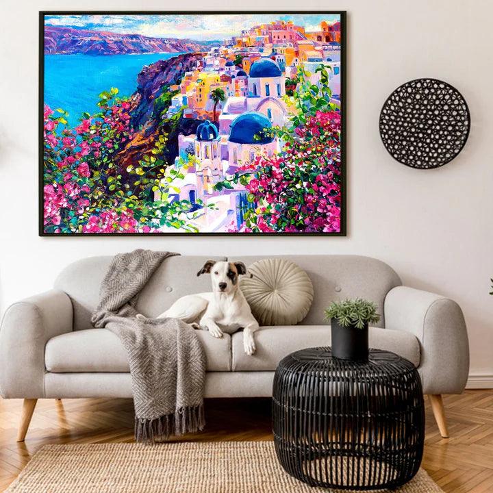Beautiful Landscapes Painting on Canvas. Large Premium Framed Wall Art for Living Room, Office Spaces.  (LDWA24) - Khirki.in 