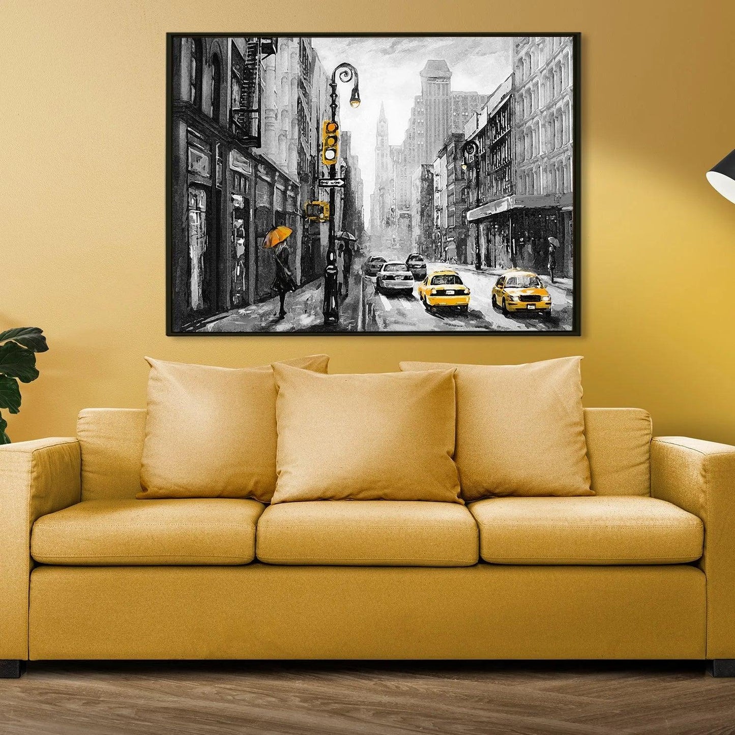 Beautiful Landscapes Painting on Canvas. Large Premium Framed Wall Art for Living Room, Office Spaces.  (LDWA23) - Khirki.in 