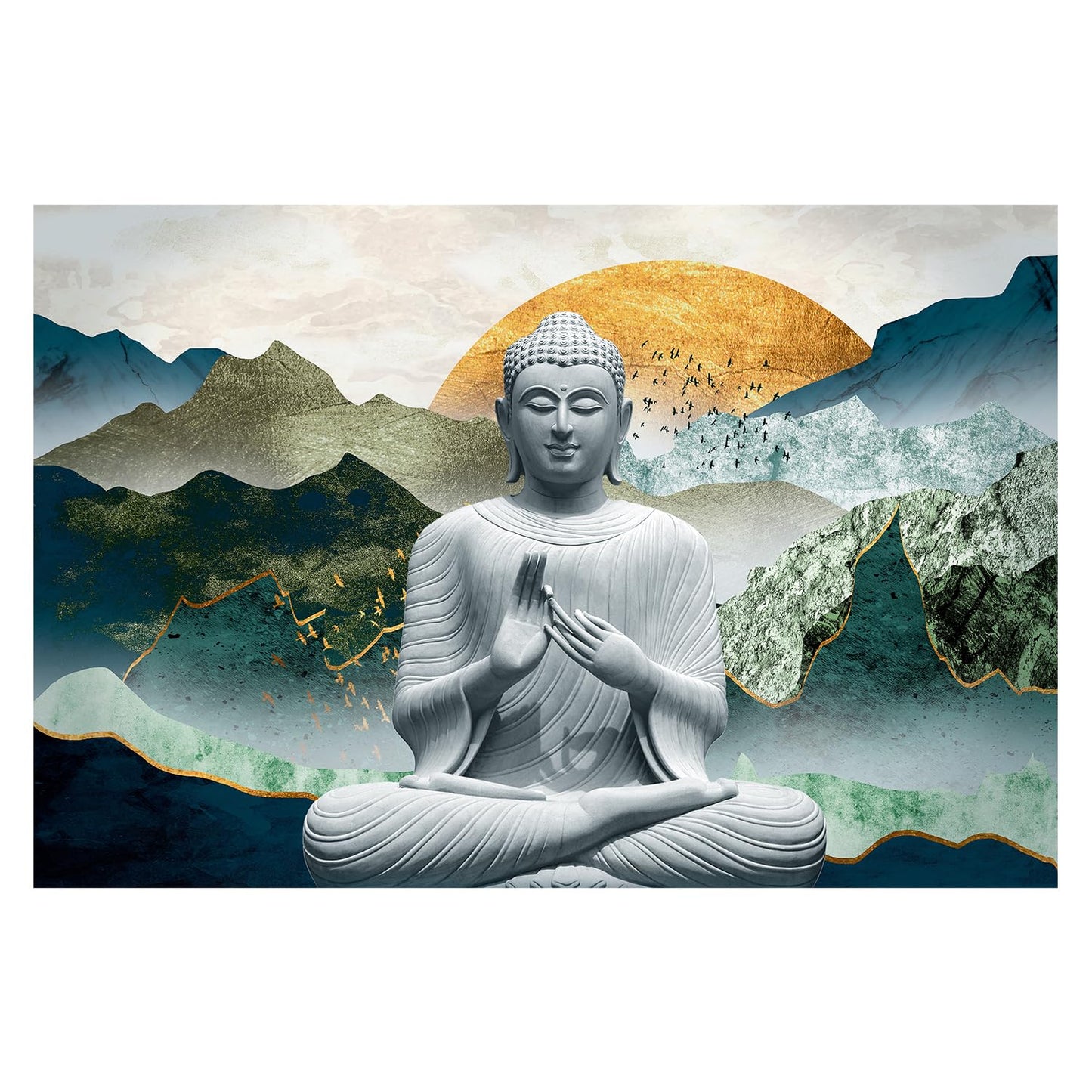 Ethnic Indian Wall Murals. Traditional Mughal Art Full Wall Wallpaper. (ETHMRL011)