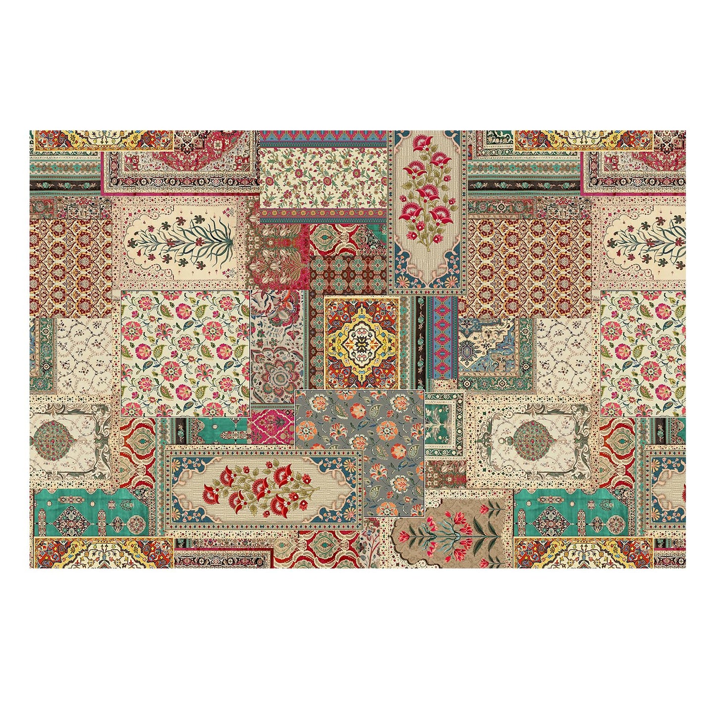 Ethnic Indian Wall Murals. Traditional Mughal Art Full Wall Wallpaper. (ETHMRL001)