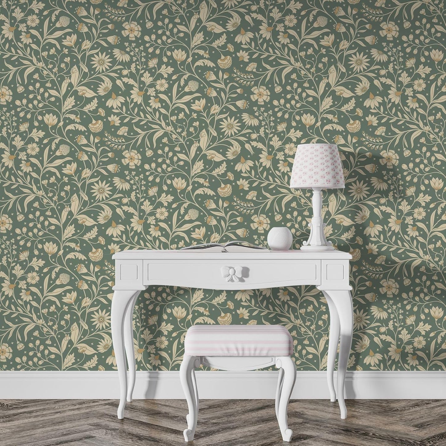 Ethnic Indian Wall Murals. Traditional Mughal Art Full Wall Wallpaper. (ETHMRL007)