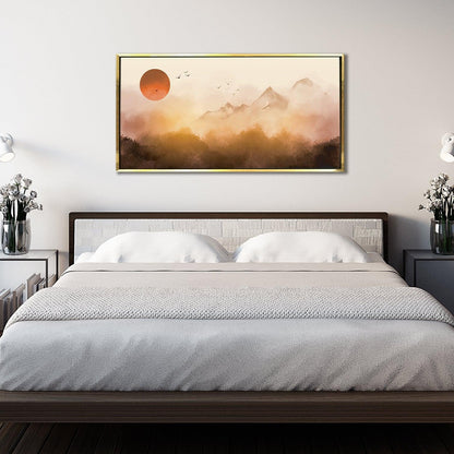 Mesmerising Landscapes Art Large Canvas Paintings. Framed Digital Reprints of Famous and Vibrant Artwork (LDWA12) - Khirki.in 