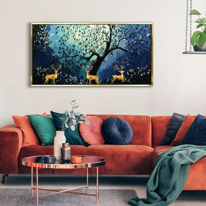 Amazing Wildlife Wall Art. Large Canvas Paintings. Framed Digital Reprints of Jungle, Wildlife, Animals and Birds 24 Inch x 48 Inch (WBWA10) - Khirki.in 
