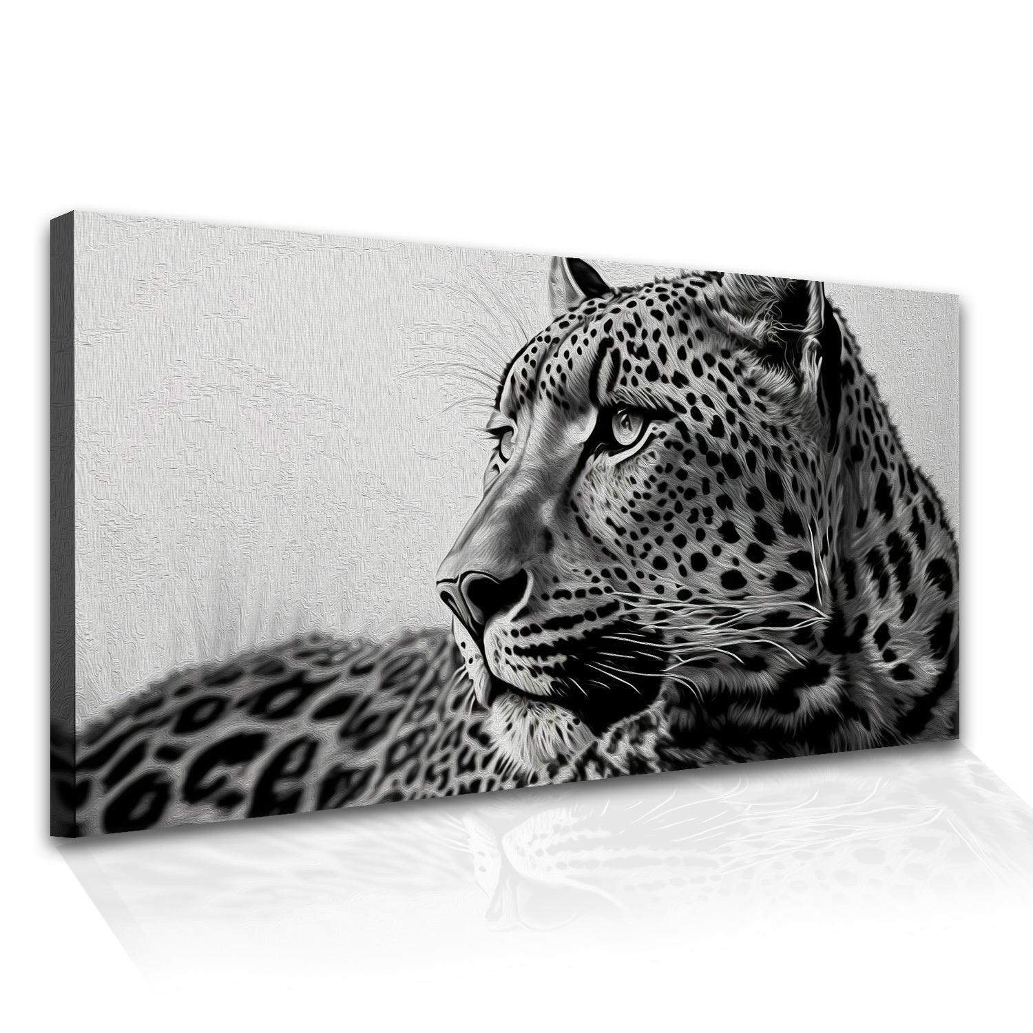 Amazing Wildlife Wall Art. Large Canvas Framed Digital Reprints of Jungle, Wildlife, Animals and Birds. Ready To Hang. Size:  24 Inch x 48 Inch (WBWA45) - Khirki.in 