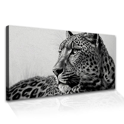 Amazing Wildlife Wall Art. Large Canvas Framed Digital Reprints of Jungle, Wildlife, Animals and Birds. Ready To Hang. Size:  24 Inch x 48 Inch (WBWA45) - Khirki.in 