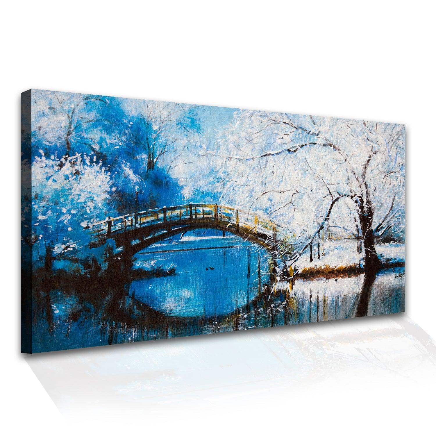 Mesmerising Landscapes Art Large Canvas Paintings. Framed Digital Reprints of Famous and Vibrant Artwork (LDWA11) - Khirki.in 