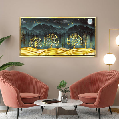 Amazing Wildlife Wall Art. Large Canvas Paintings. Framed Digital Reprints of Jungle, Wildlife, Animals and Birds 24 Inch x 48 Inch (WBWA18) - Khirki.in 