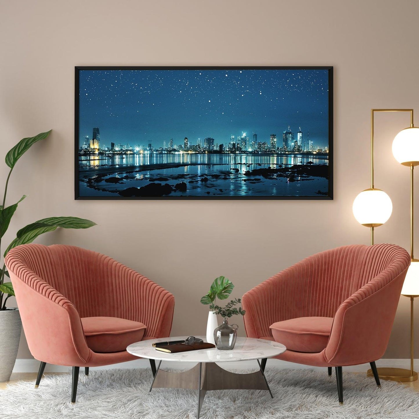 Mesmerising Landscapes Art Large Canvas Paintings. Framed Digital Reprints of Famous and Vibrant Artwork (LDWA20) - Khirki.in 