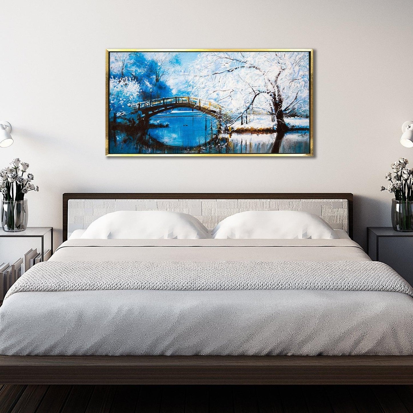 Mesmerising Landscapes Art Large Canvas Paintings. Framed Digital Reprints of Famous and Vibrant Artwork (LDWA11) - Khirki.in 