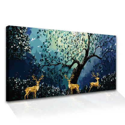 Amazing Wildlife Wall Art. Large Canvas Paintings. Framed Digital Reprints of Jungle, Wildlife, Animals and Birds 24 Inch x 48 Inch (WBWA10) - Khirki.in 