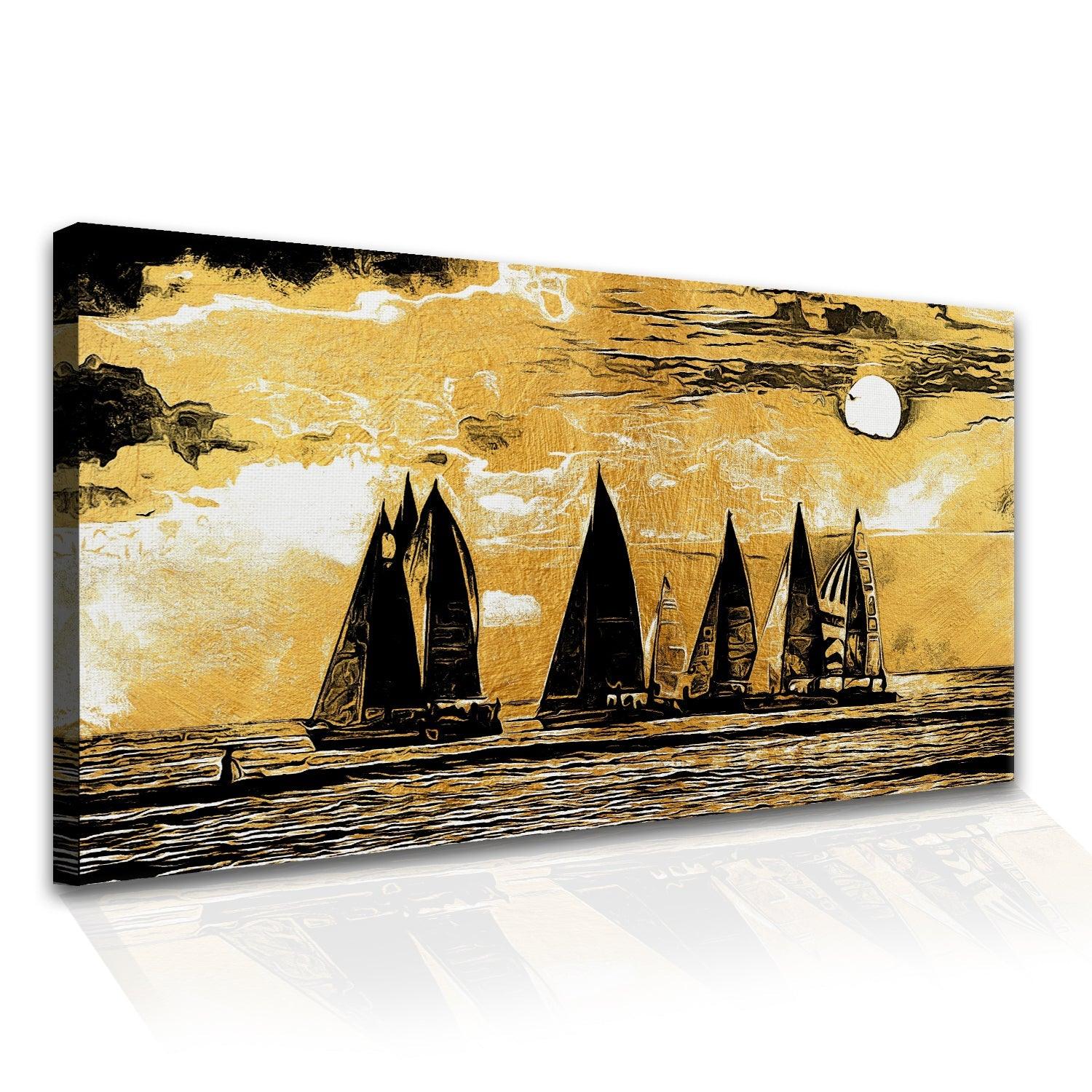 Mesmerising Landscapes Art Large Canvas Paintings. Framed Digital Reprints of Famous and Vibrant Artwork (LDWA13) - Khirki.in 