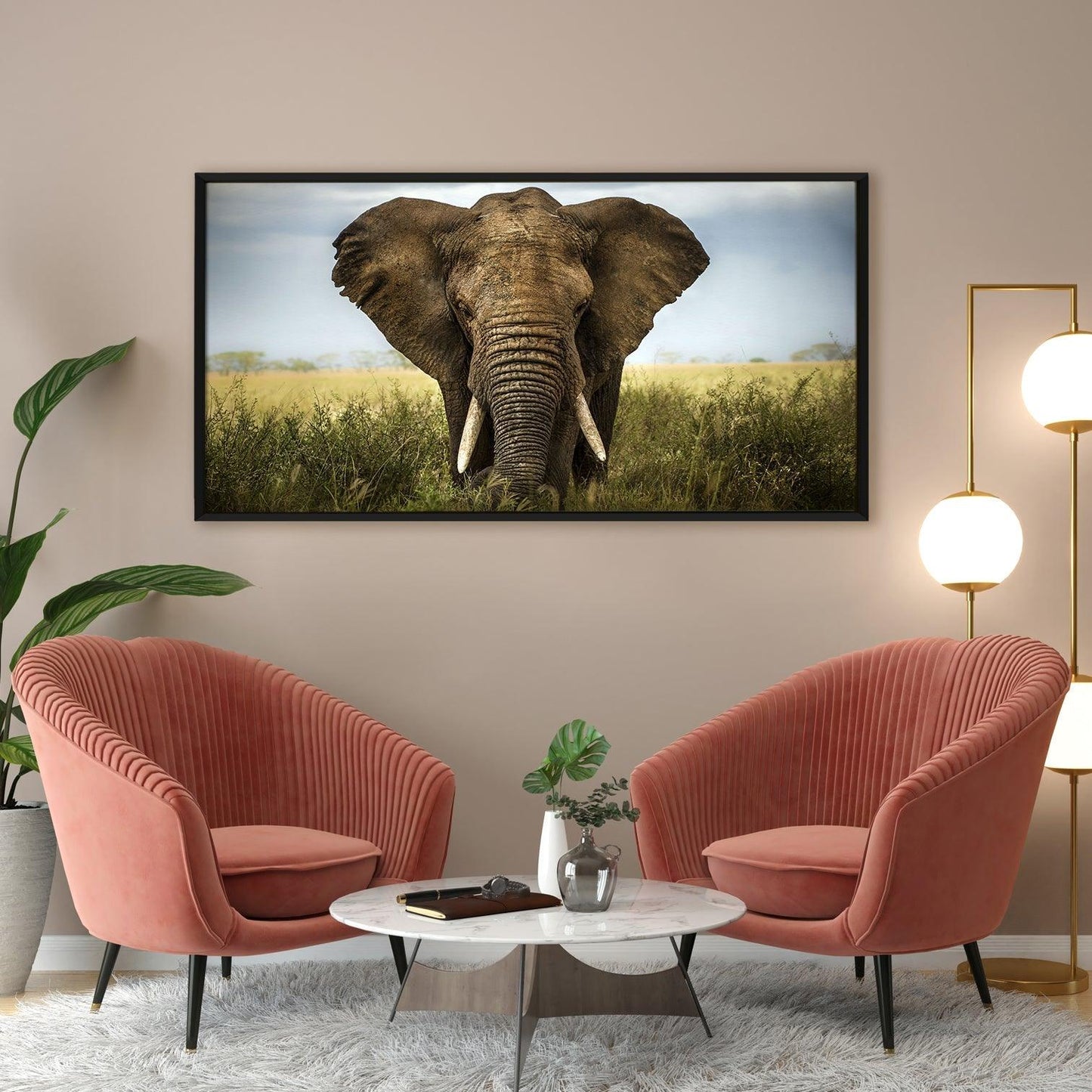 Amazing Wildlife Wall Art. Large Canvas Paintings. Framed Digital Reprints of Jungle, Wildlife, Animals and Birds 24 Inch x 48 Inch (WBWA24) - Khirki.in 