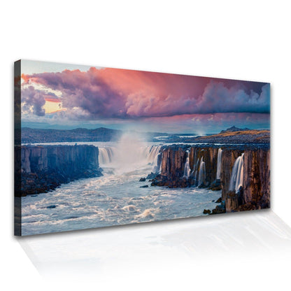 Mesmerising Landscapes Art Large Canvas Paintings. Framed Digital Reprints of Famous and Vibrant Artwork (LDWA17). - Khirki.in 