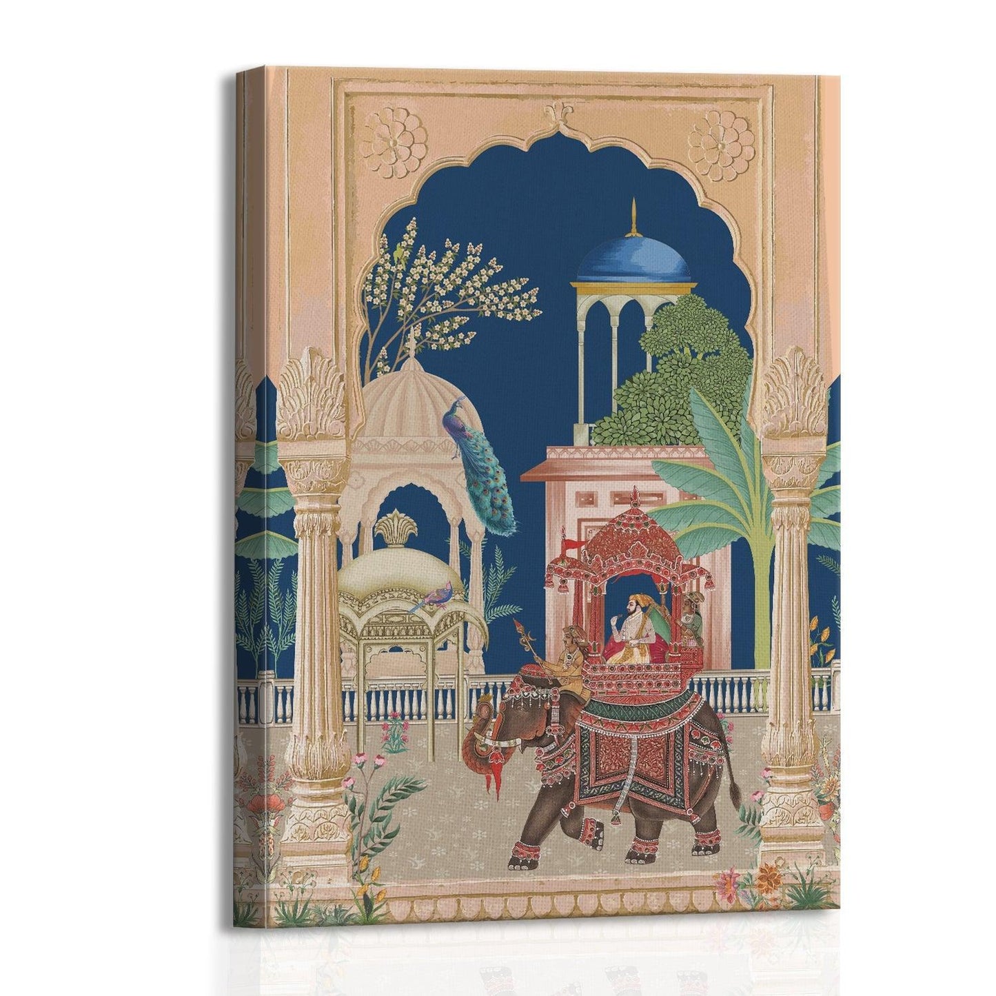 Mughal Canvas Painting For Home Decor and Hotels Wall Decoration (ETHWA32).