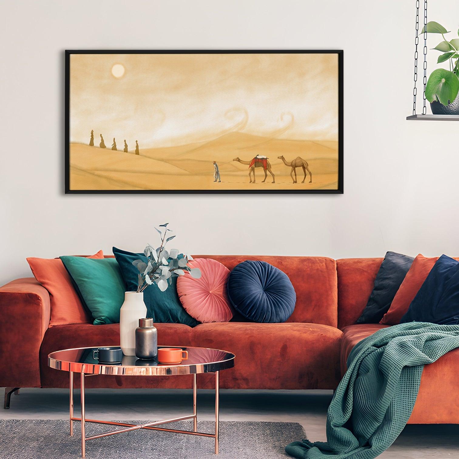 Mesmerising Landscapes Art Large Canvas Paintings. Framed Digital Reprints of Famous and Vibrant Artwork (LDWA16) - Khirki.in 