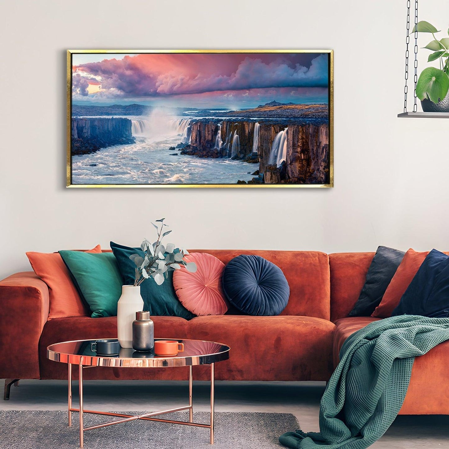Mesmerising Landscapes Art Large Canvas Paintings. Framed Digital Reprints of Famous and Vibrant Artwork (LDWA17). - Khirki.in 