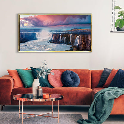 Mesmerising Landscapes Art Large Canvas Paintings. Framed Digital Reprints of Famous and Vibrant Artwork (LDWA17). - Khirki.in 