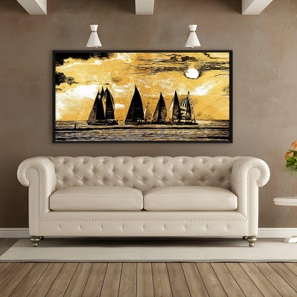 Mesmerising Landscapes Art Large Canvas Paintings. Framed Digital Reprints of Famous and Vibrant Artwork (LDWA13) - Khirki.in 