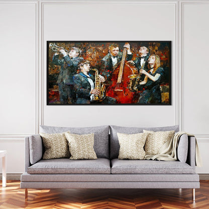 Abstract Modern Art Large Canvas Paintings. Framed Digital Reprints of Famous and Vibrant Artwork (MAWA13) - Khirki.in 