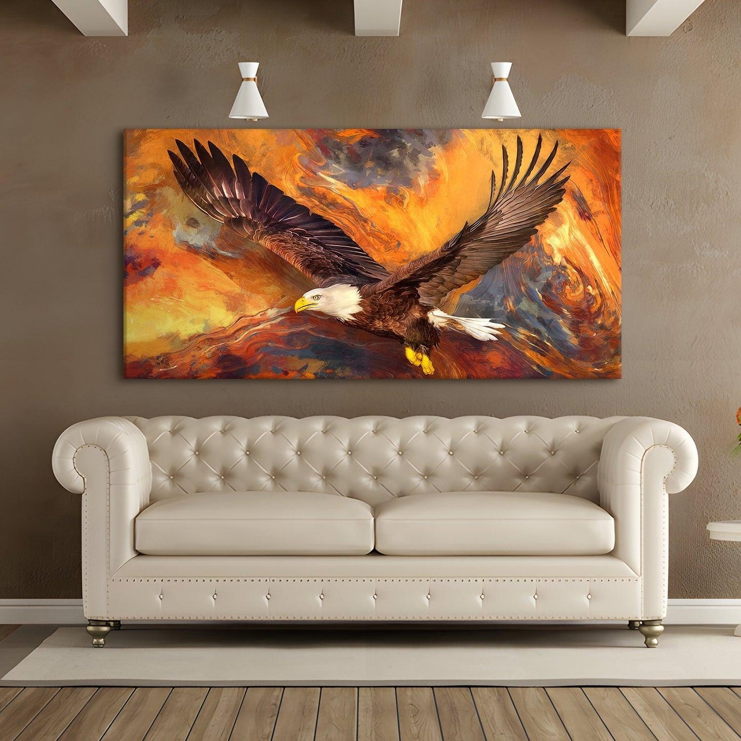 Amazing Wildlife Wall Art. Large Canvas Framed Digital Reprints of Jungle, Wildlife, Animals and Birds. Ready To Hang. Size:  24 Inch x 48 Inch (WBWA46) - Khirki.in 
