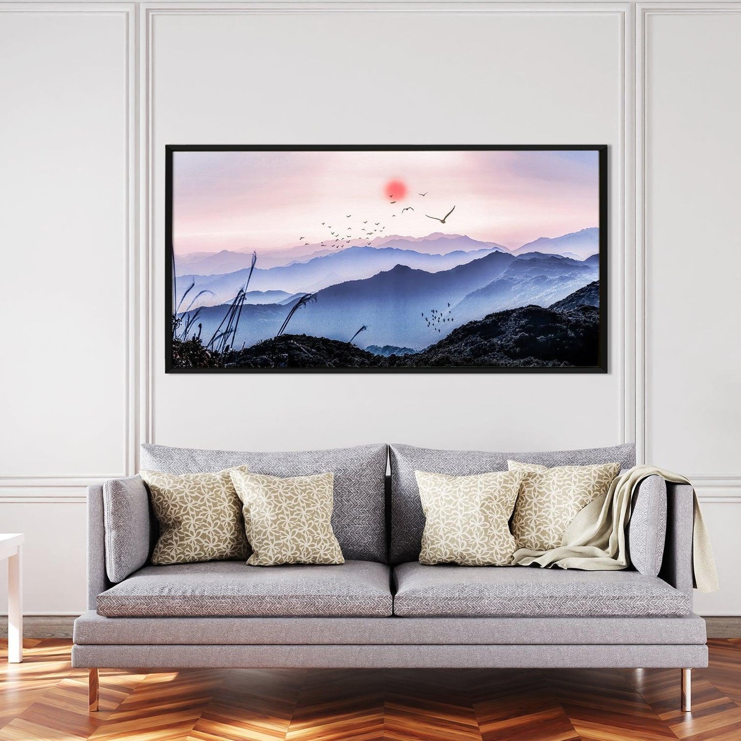 Landscapes Abstract Modern Art Large Canvas Paintings. Framed Digital Reprints of Famous and Vibrant Artwork (LDWA02) - Khirki.in 