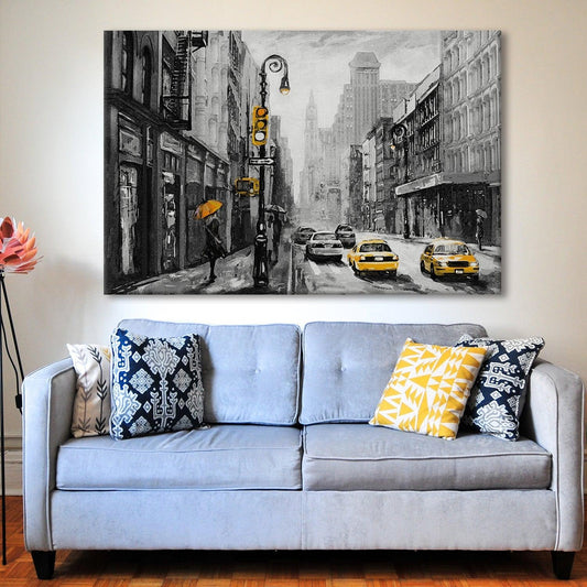 Beautiful Landscapes Painting on Canvas. Large Premium Framed Wall Art for Living Room, Office Spaces.  (LDWA23) - Khirki.in 