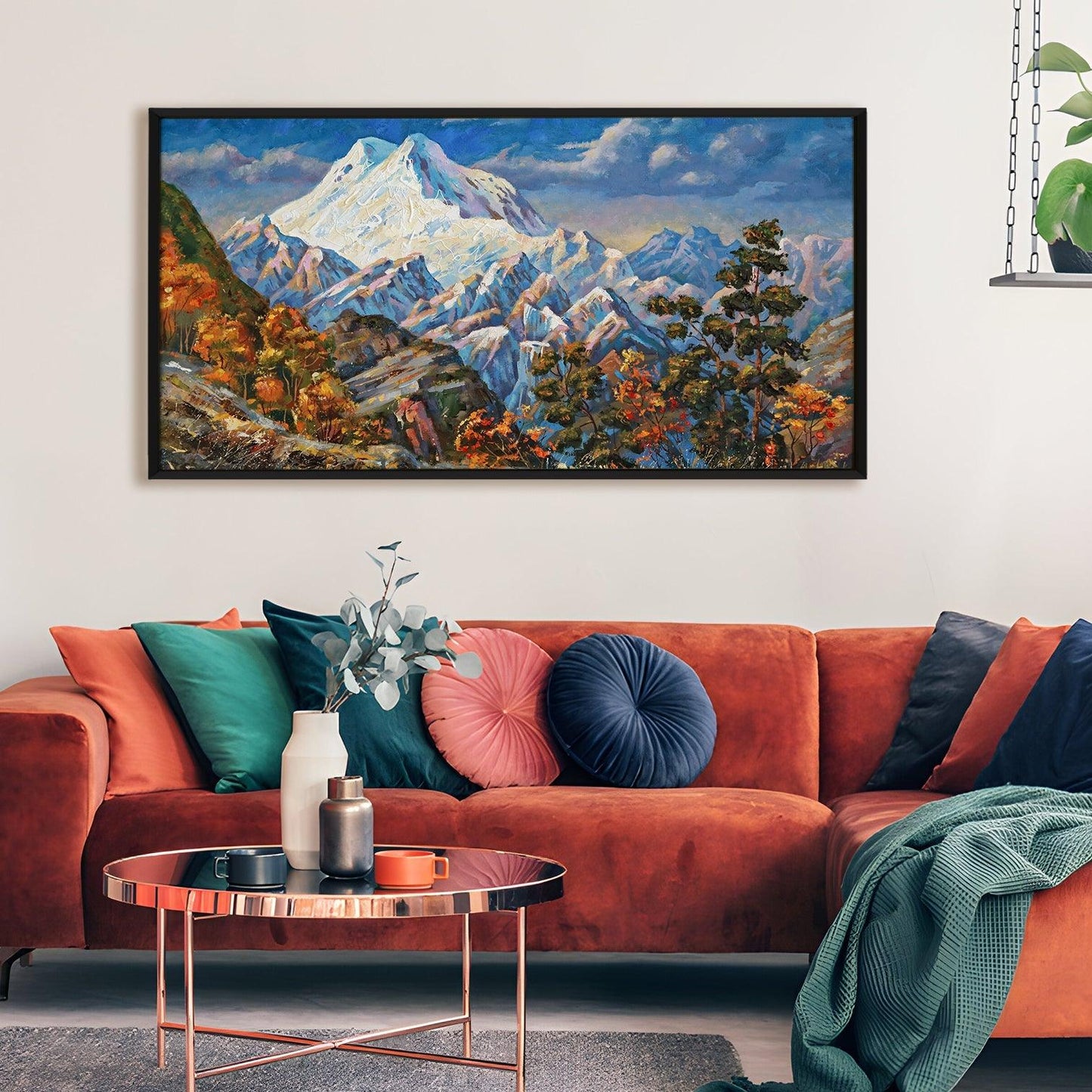 Mesmerising Landscapes Art Large Canvas Paintings. Framed Digital Reprints of Famous and Vibrant Artwork (LDWA09) - Khirki.in 