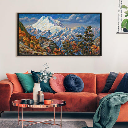Mesmerising Landscapes Art Large Canvas Paintings. Framed Digital Reprints of Famous and Vibrant Artwork (LDWA09) - Khirki.in 