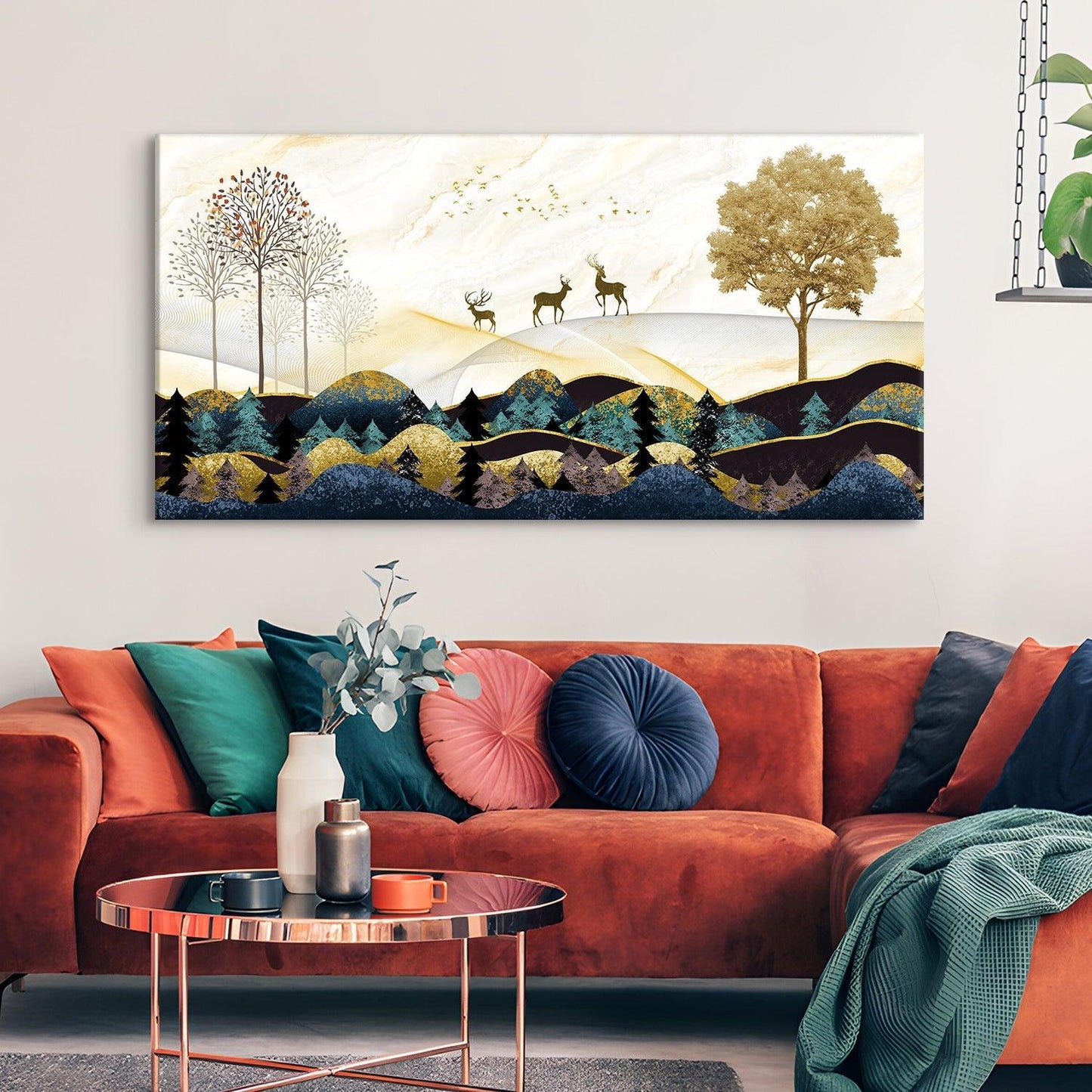 Amazing Wildlife Wall Art. Large Canvas Paintings. Framed Digital Reprints of Jungle, Wildlife, Animals and Birds 24 Inch x 48 Inch (WBWA17) - Khirki.in 