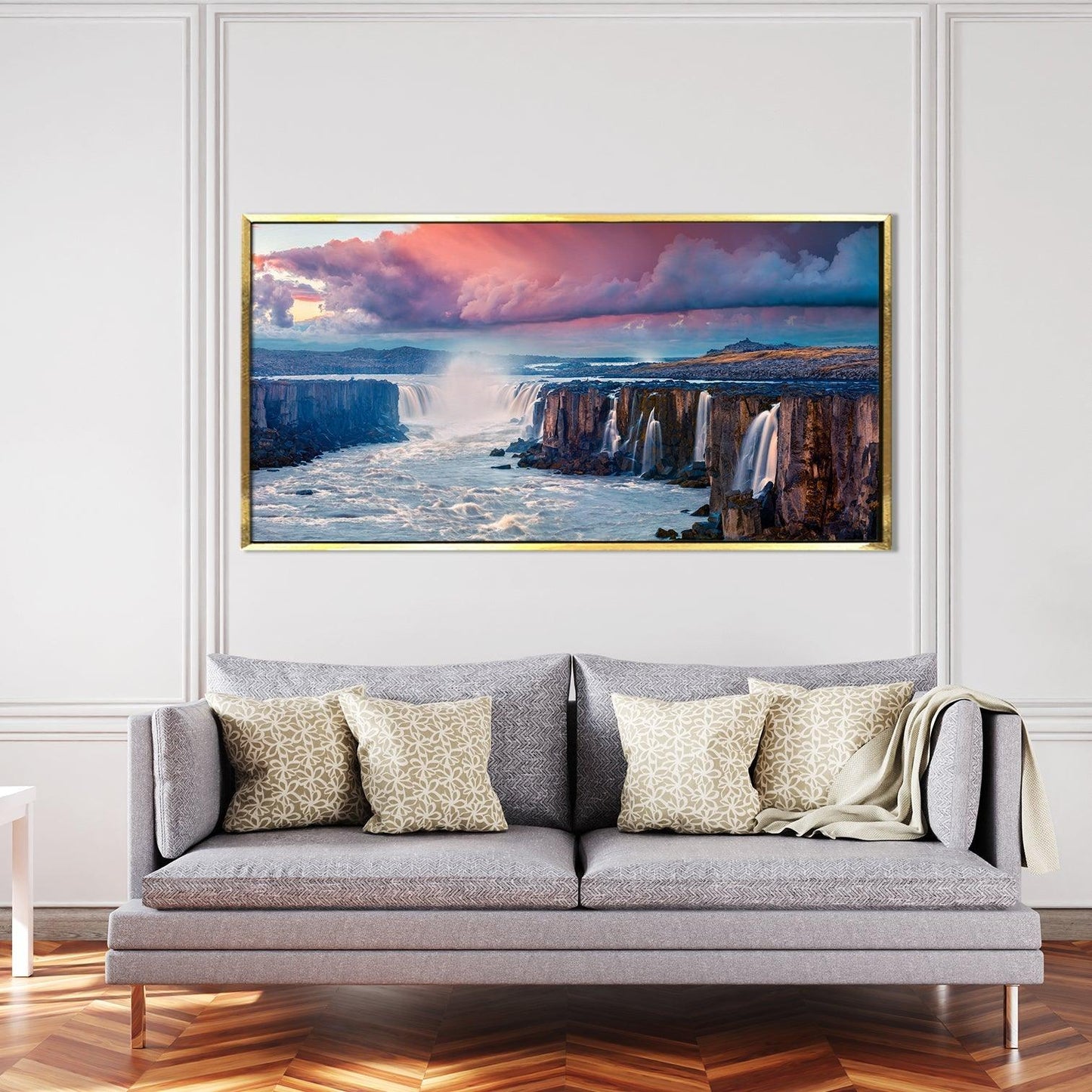 Mesmerising Landscapes Art Large Canvas Paintings. Framed Digital Reprints of Famous and Vibrant Artwork (LDWA17). - Khirki.in 