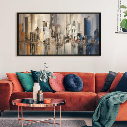 Landscapes Abstract Modern Art Large Canvas Paintings. Framed Digital Reprints of Famous and Vibrant Artwork (LDWA05) - Khirki.in 