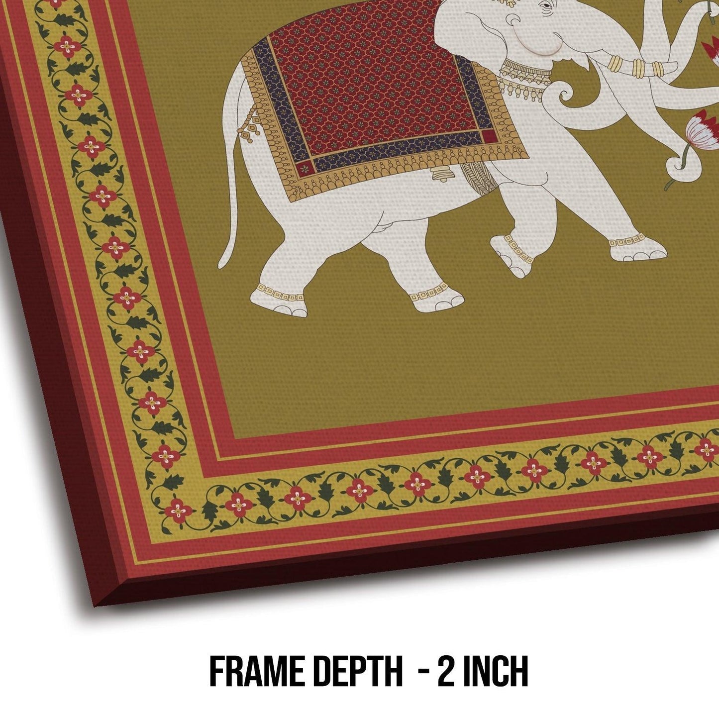 Mughal Indian Wall Art Large Size Canvas Painting For Bedroom wall Decoration (ETHWA30).