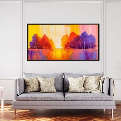 Mesmerising Landscapes Art Large Canvas Paintings. Framed Digital Reprints of Famous and Vibrant Artwork (LDWA08) - Khirki.in 