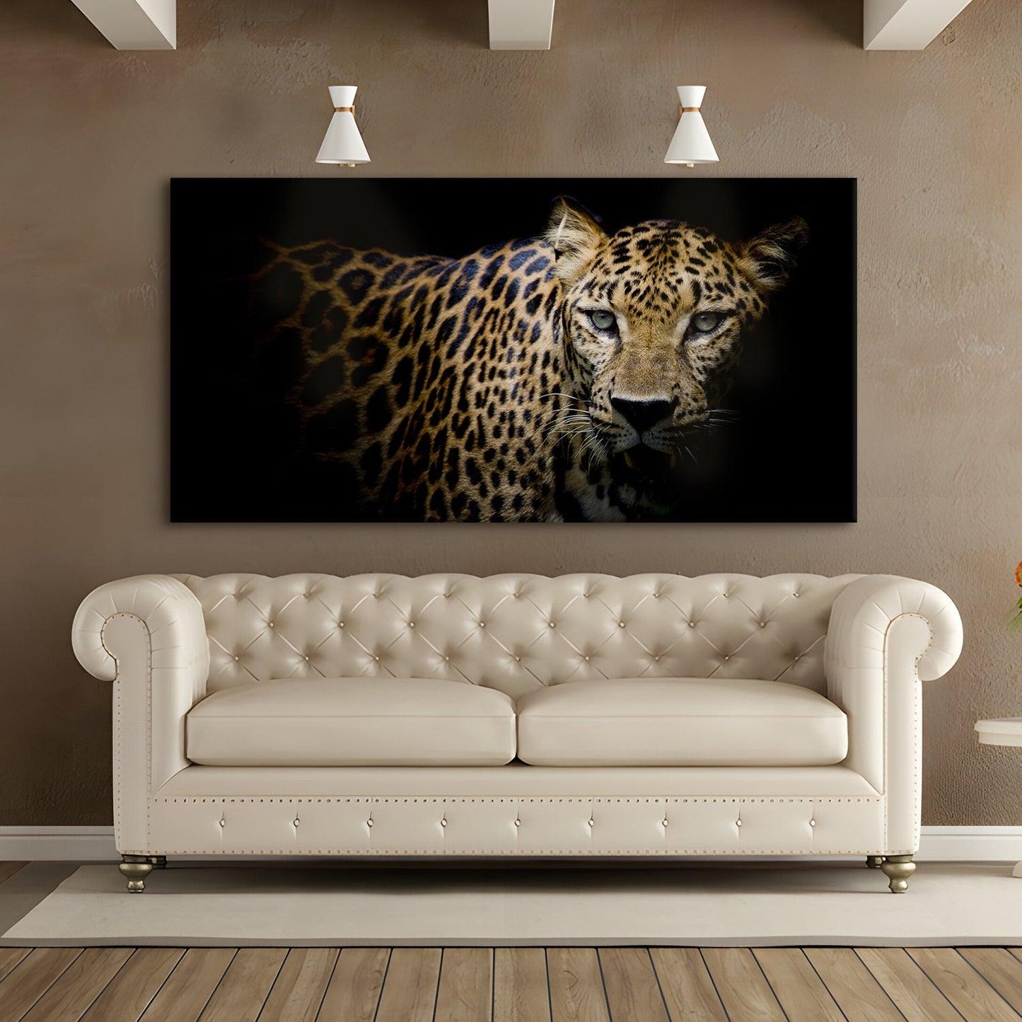 Amazing Wildlife Wall Art. Large Canvas Framed Digital Reprints of Jungle, Wildlife, Animals and Birds. Ready To Hang. Size:  24 Inch x 48 Inch (WBWA40) - Khirki.in 