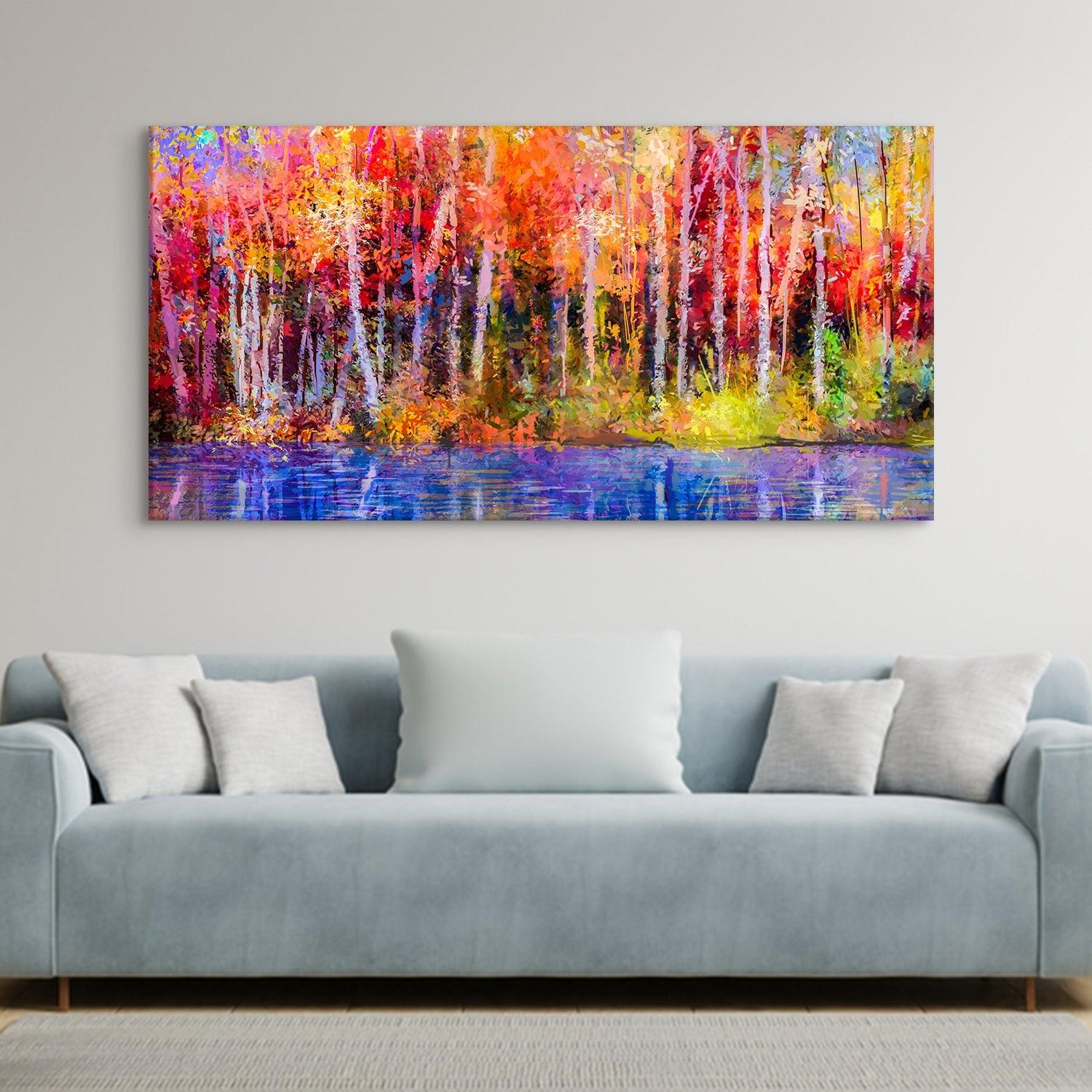 Amazing Wildlife Wall Art. Large Canvas Paintings. Framed Digital Reprints of Jungle, Wildlife, Animals and Birds 24 Inch x 48 Inch(WBWA01) - Khirki.in 