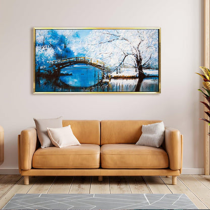 Mesmerising Landscapes Art Large Canvas Paintings. Framed Digital Reprints of Famous and Vibrant Artwork (LDWA11) - Khirki.in 