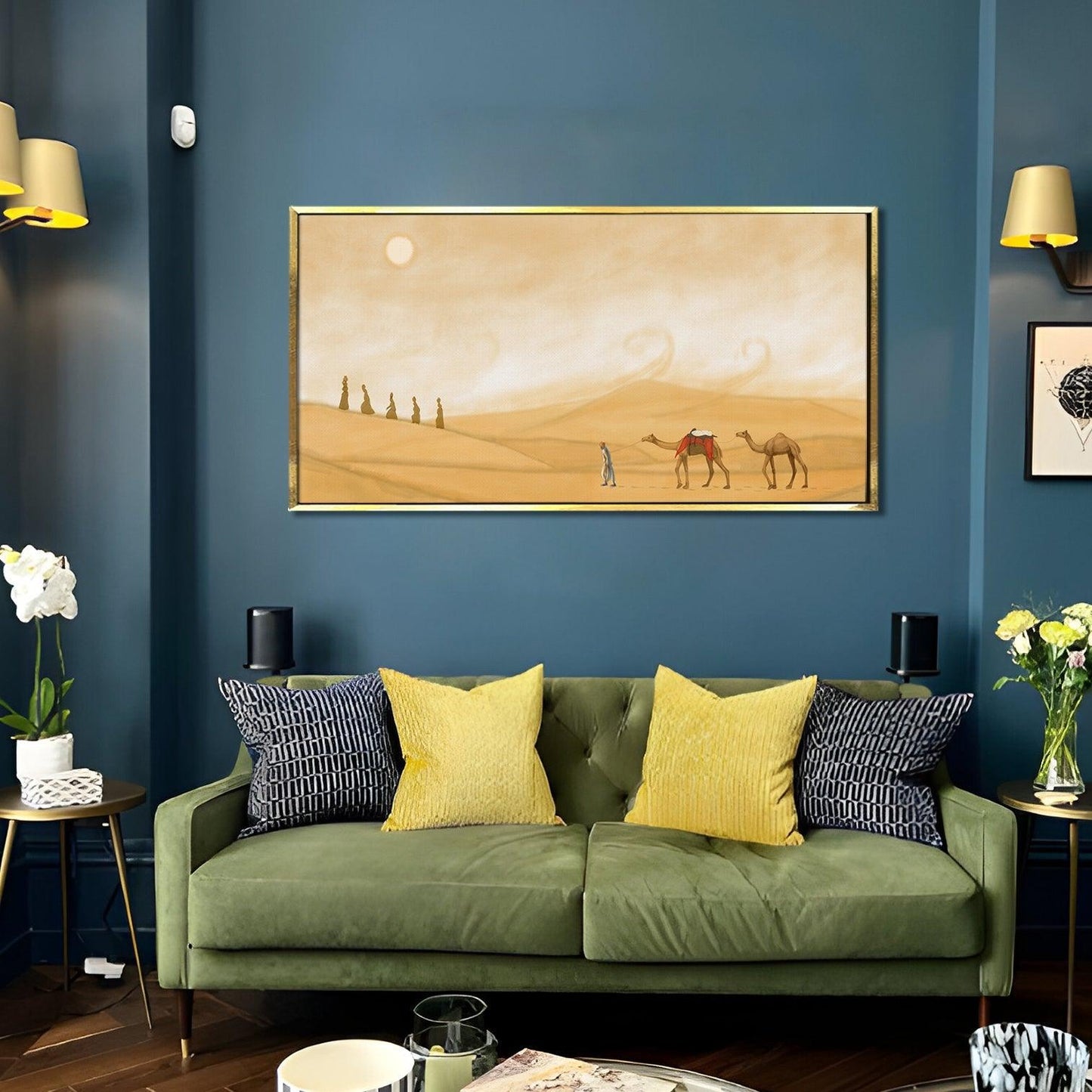 Mesmerising Landscapes Art Large Canvas Paintings. Framed Digital Reprints of Famous and Vibrant Artwork (LDWA16) - Khirki.in 