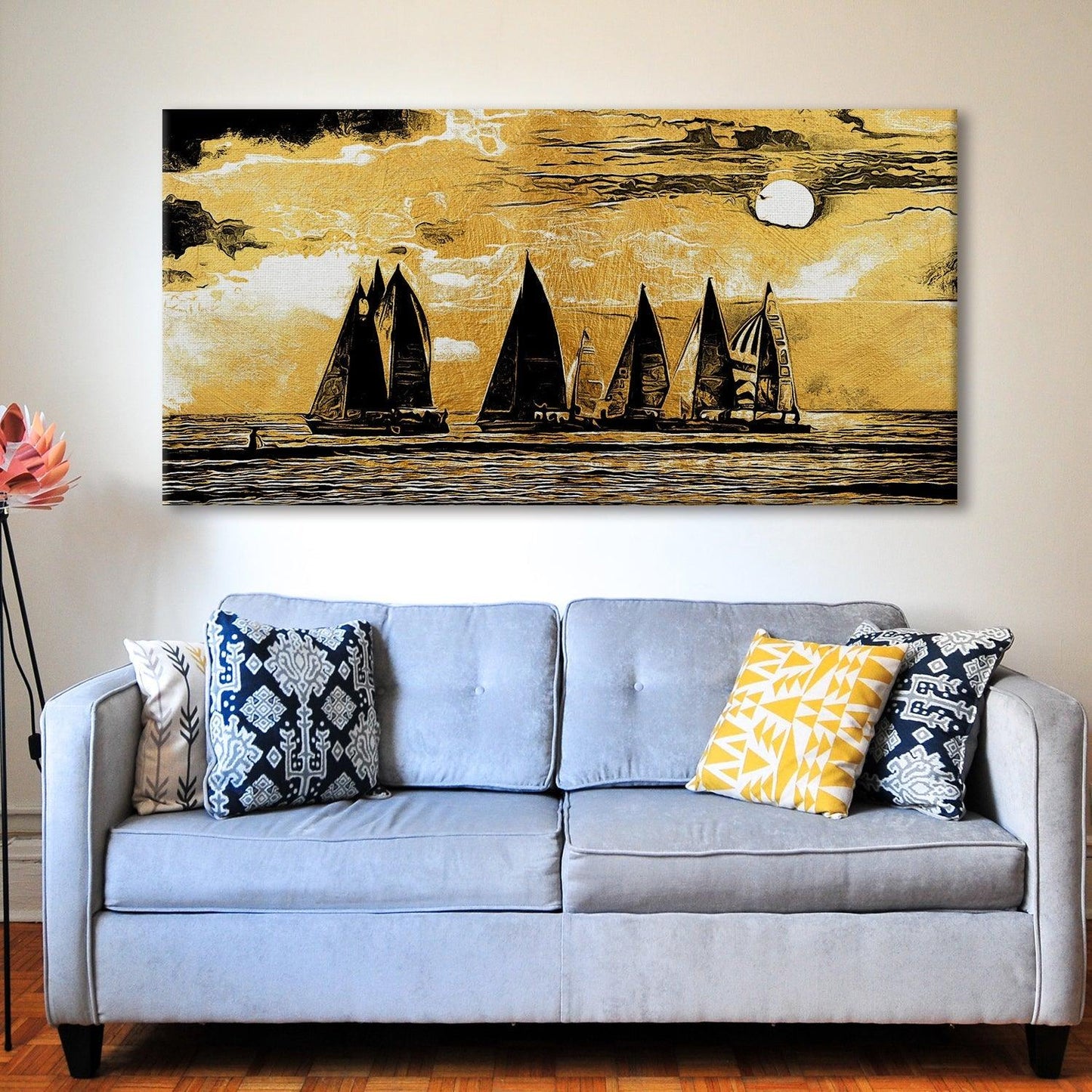 Mesmerising Landscapes Art Large Canvas Paintings. Framed Digital Reprints of Famous and Vibrant Artwork (LDWA13) - Khirki.in 