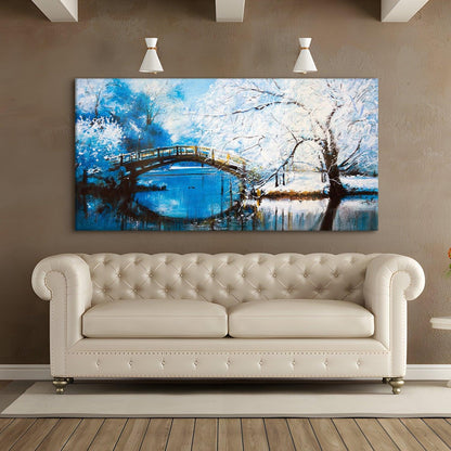 Mesmerising Landscapes Art Large Canvas Paintings. Framed Digital Reprints of Famous and Vibrant Artwork (LDWA11) - Khirki.in 