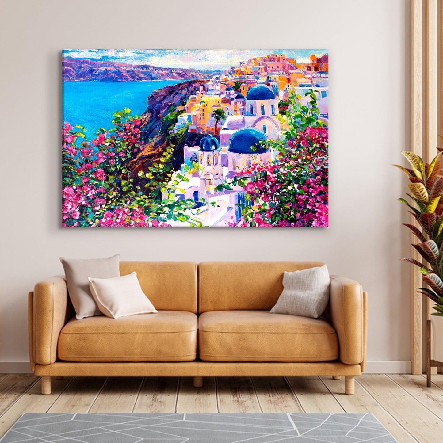 Beautiful Landscapes Painting on Canvas. Large Premium Framed Wall Art for Living Room, Office Spaces.  (LDWA24) - Khirki.in 