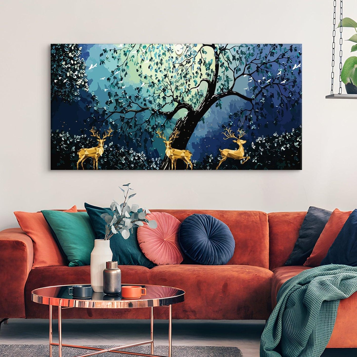 Amazing Wildlife Wall Art. Large Canvas Paintings. Framed Digital Reprints of Jungle, Wildlife, Animals and Birds 24 Inch x 48 Inch (WBWA10) - Khirki.in 
