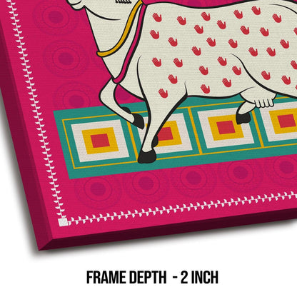 Kalighat Wall Art Large Size Canvas Painting For Living Room and Hotels Wall decoration (KAWA04).